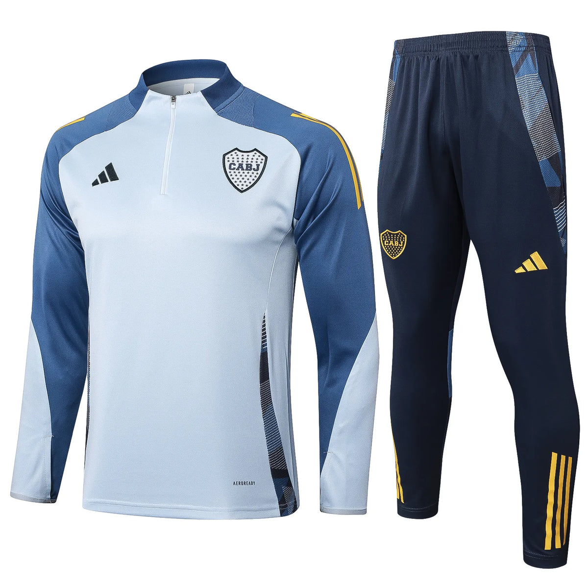 Conjunto Agasalho Treino Boca Juniors 24/25 - Azul Claro