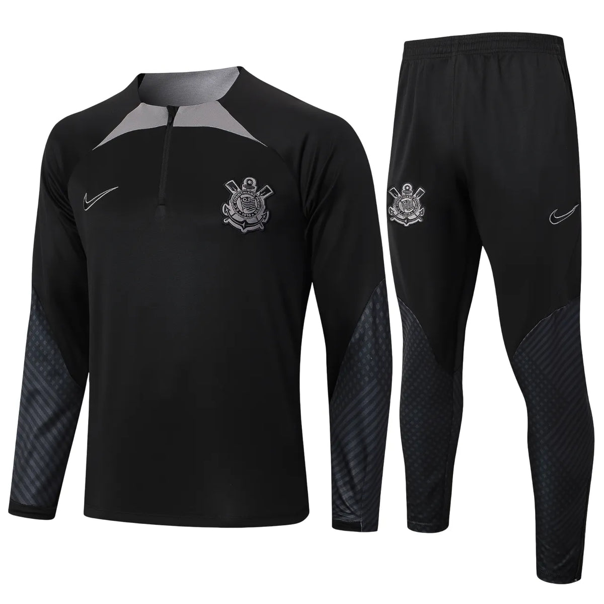 Conjunto Agasalho Treino Corinthians 24/25 - Preto