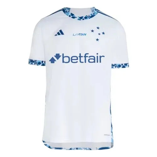 Camisa Cruzeiro Branca C/ Patrocínio II 2024/25 - Torcedor