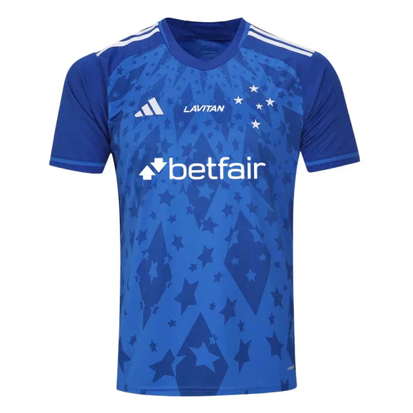 Camisa Cruzeiro Azul C/ Patrocínio I 2024/25 - Torcedor