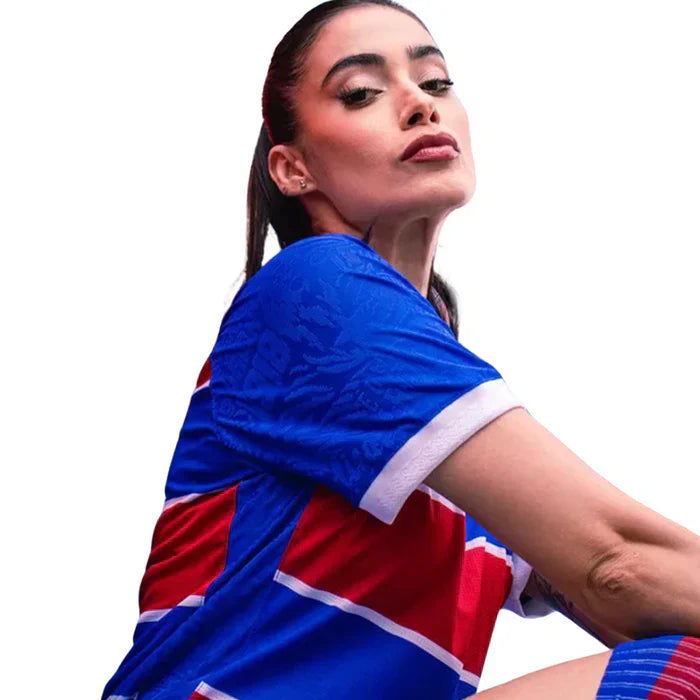 Camisa Fortaleza I 2024/25 Vermelha e Azul Feminina - Torcedor