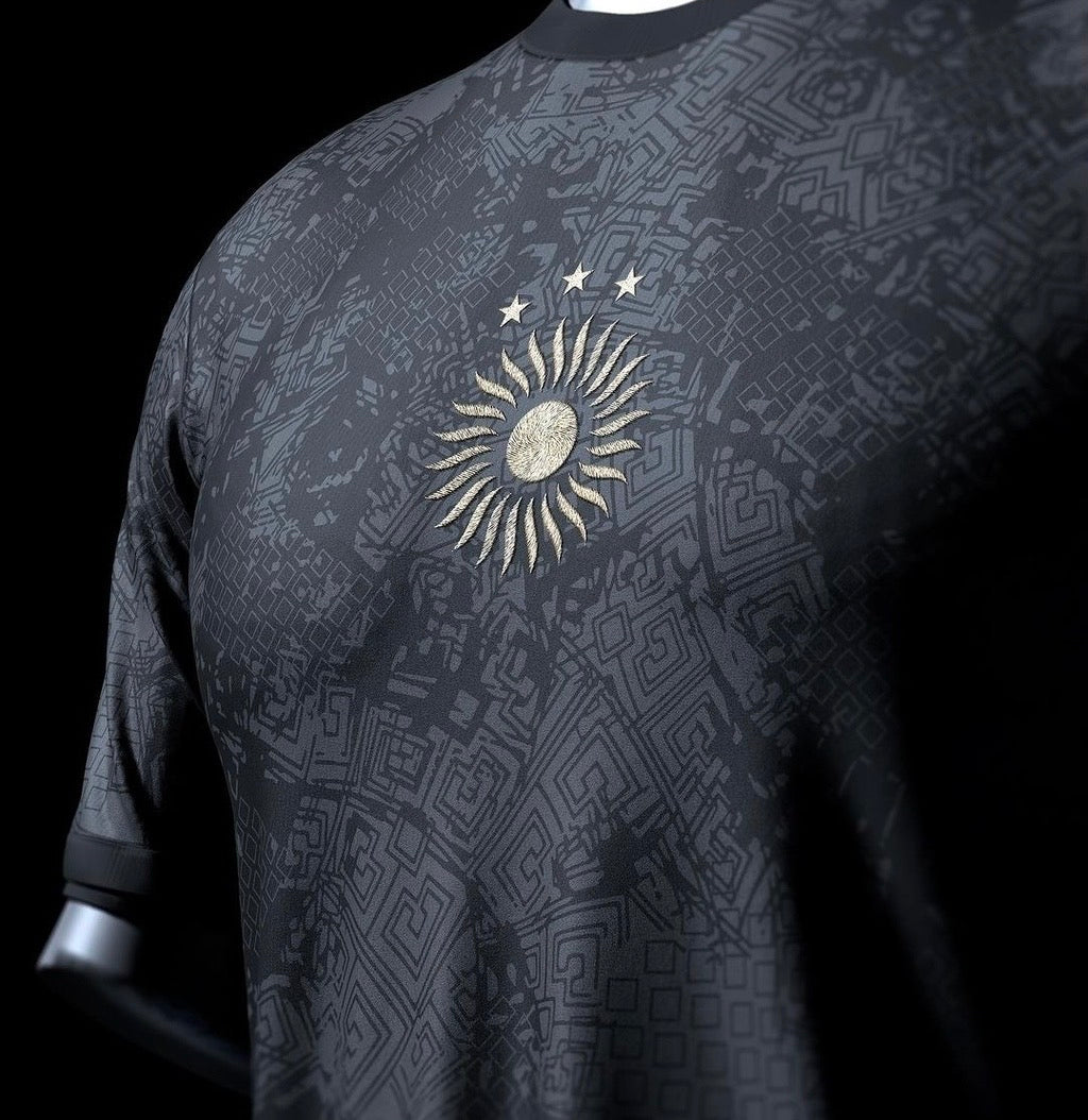 Camisa La Pulga Lionel Messi 10 Preta commafootball - 2023/2024