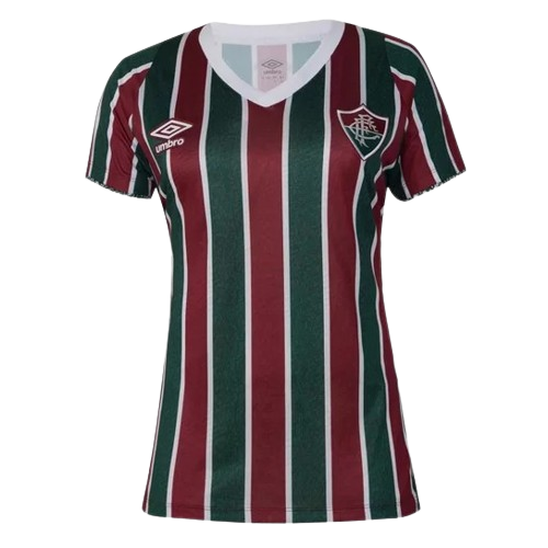 Camisa Fluminense I 2024/25 Vinho e Verde Feminina - Torcedor