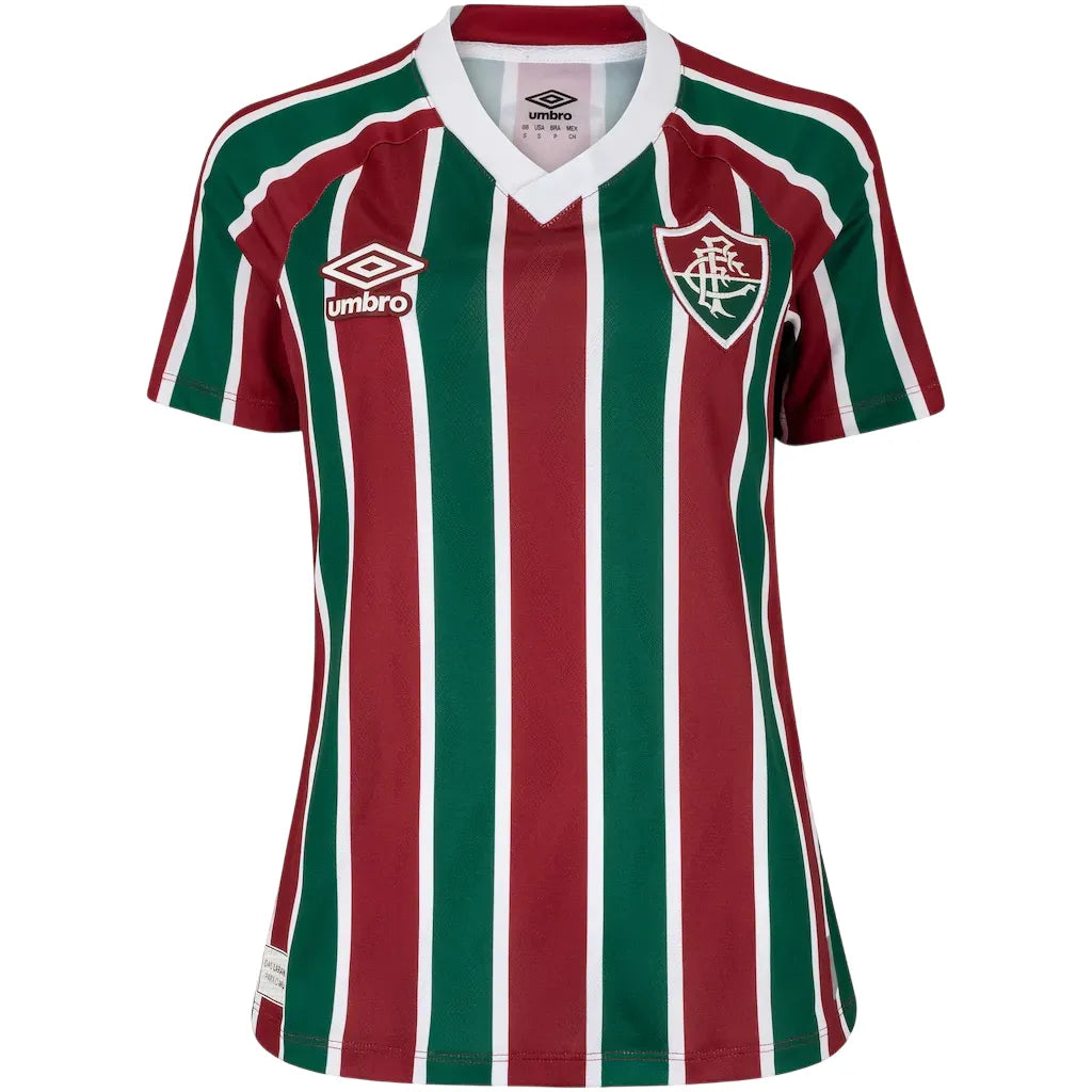 Camisa Fluminense I 2025/26 Vinho e Verde Feminina - Torcedor - Oliver Company