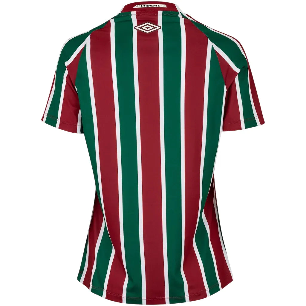 Camisa Fluminense I 2025/26 Vinho e Verde Feminina - Torcedor - foto 2