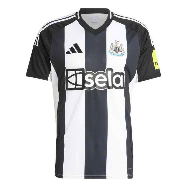 Camisa Newcastle United I 2024/25 Preta e Branca - Torcedor - Oliver Company