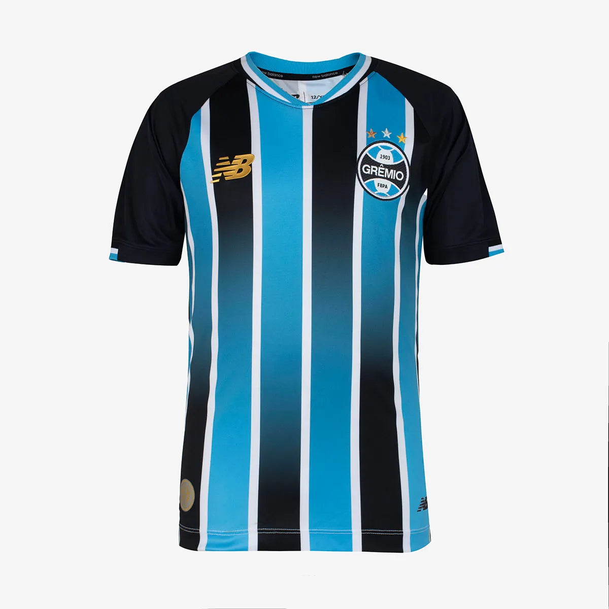 Kit Infantil Grêmio I 2026/27 Tricolor Camisa e Shorts - vista frontal