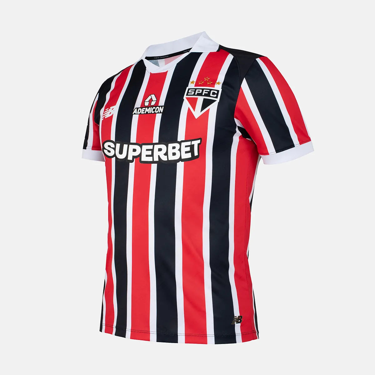 Camisa São Paulo II 2026/27 Tricolor Listrada Jogador - outro ângulo