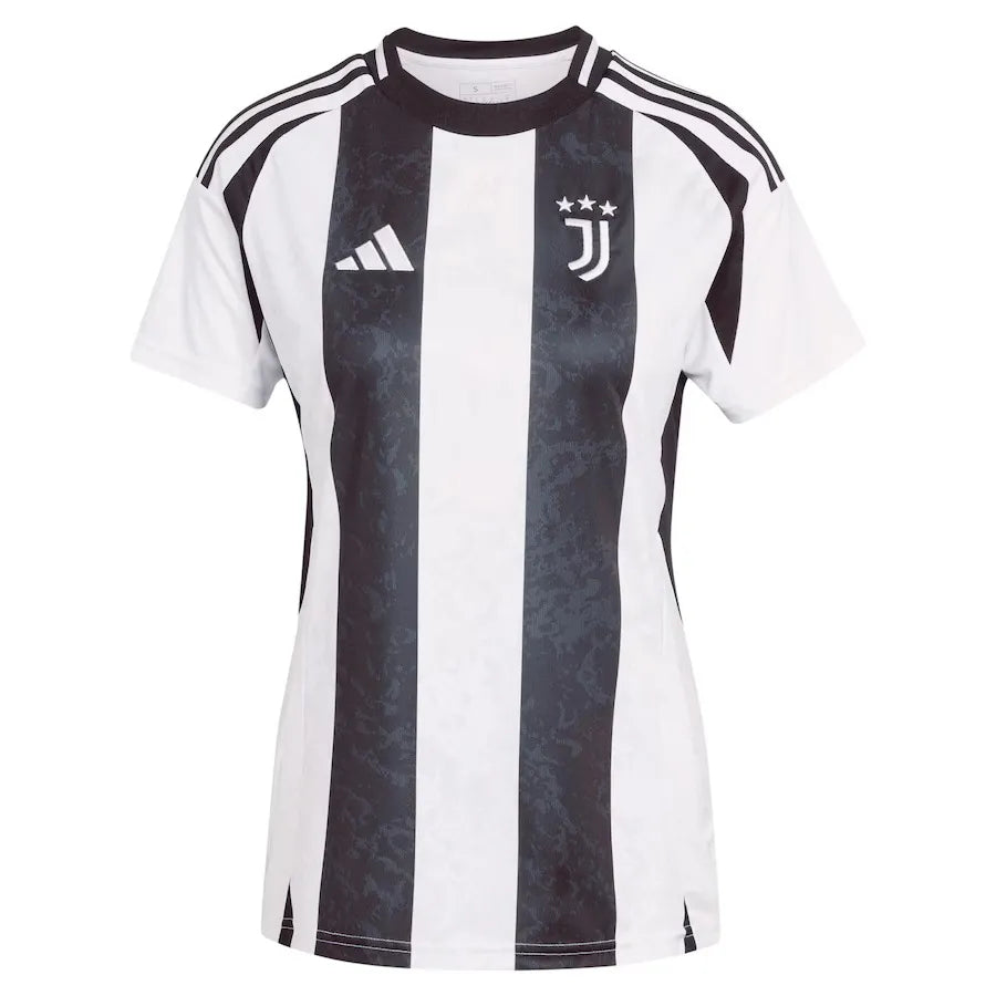 Camisa Juventus I 2024/25 Branca e Preta Feminina - Torcedor
