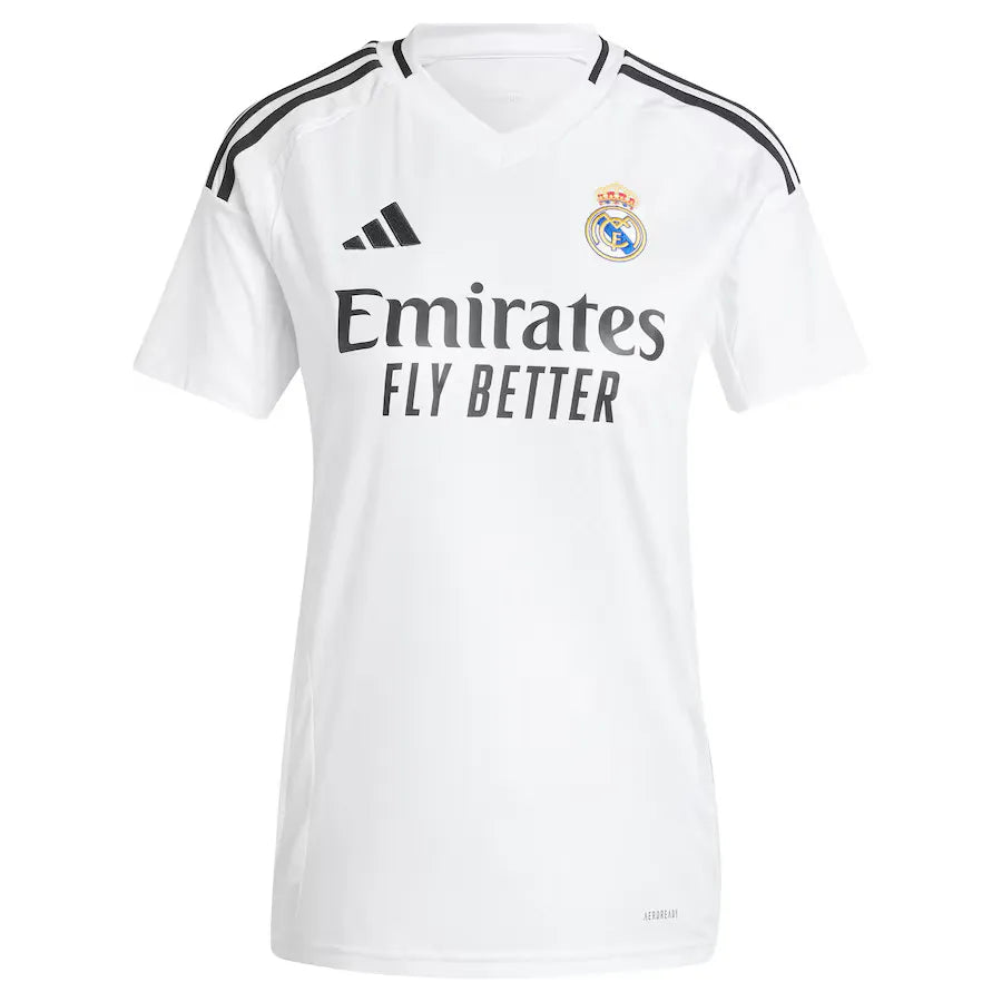 Camisa Real Madrid I 2024/25 Branca Feminina - Torcedor - Oliver Company