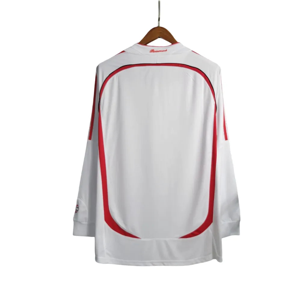 Camisa Retrô Milan II 2006/07 Branca Manga Longa - foto 2