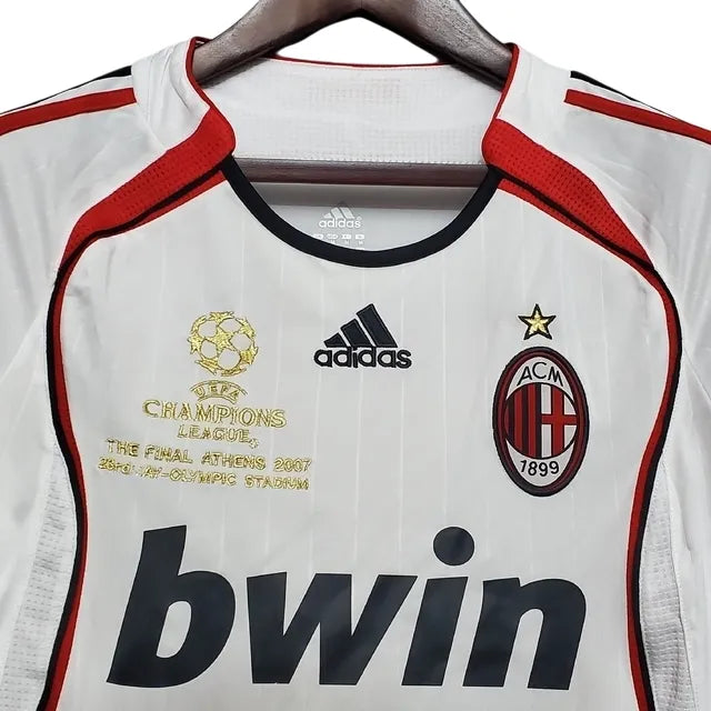 Camisa Retrô Milan II 2006/07 Branca Manga Longa - foto 3