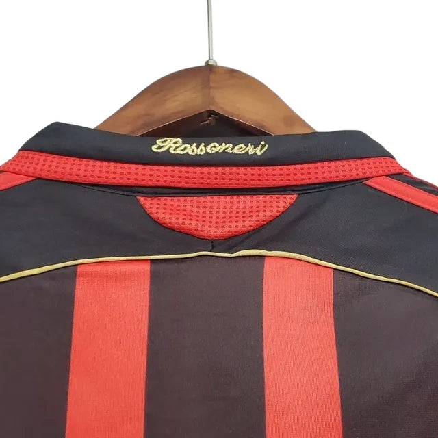 Camisa Retrô Milan I 2006/07 Vermelha e Preta