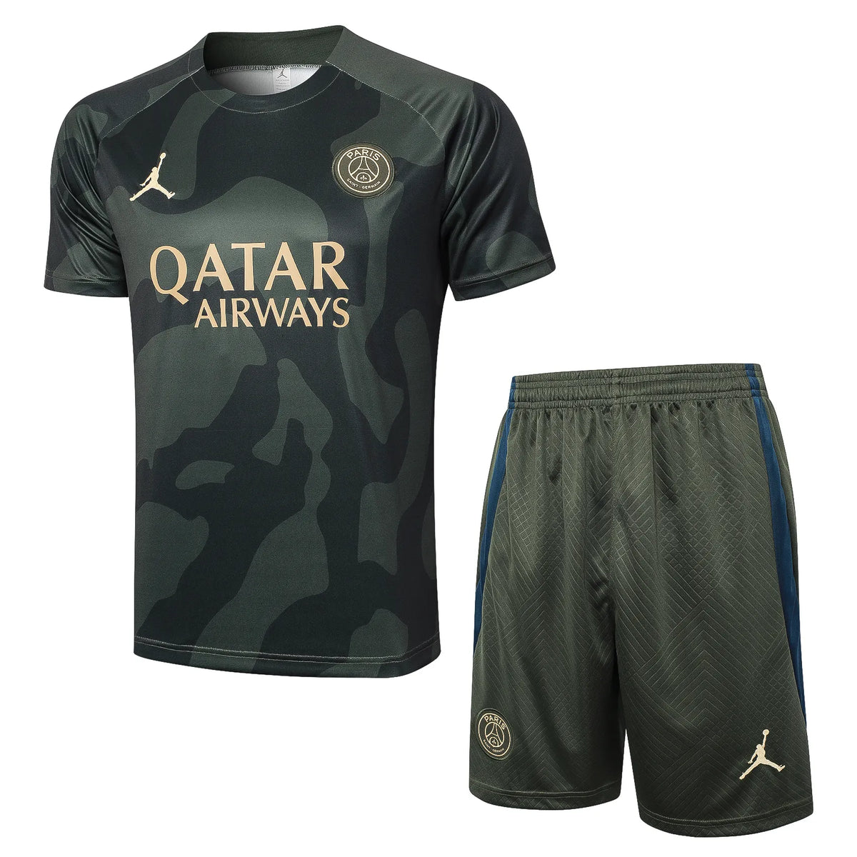 Conjunto PSG Treino 24/25 - Verde e Cinza