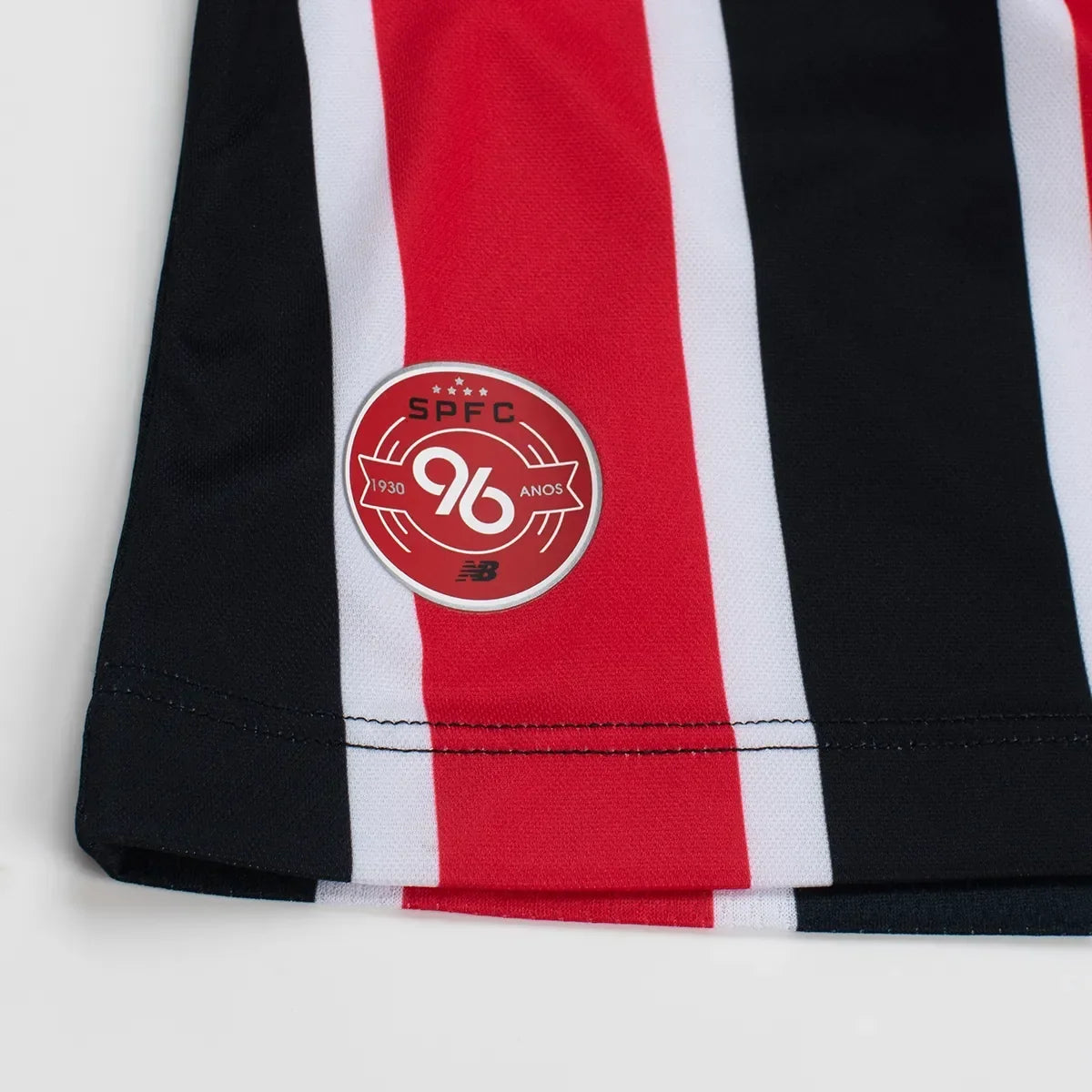 Camisa São Paulo II 2026/27 Tricolor Listrada Feminina Torcedor - detalhes de acabamento 5
