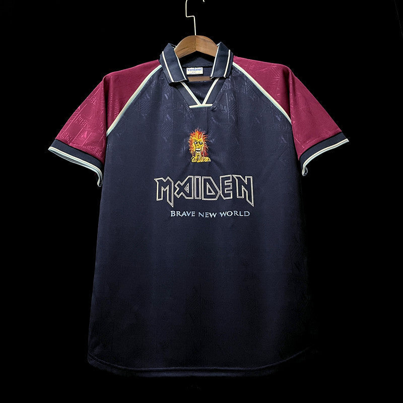 Camisa Retrô West Ham Iron Maiden Size $17 I 1999