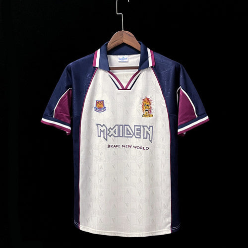 Camisa Retrô West Ham Iron Maiden Size $17 II 1999