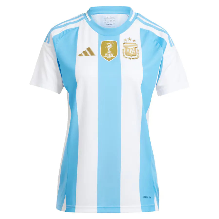 Camisa Argentina I 2024 Azul e Branca Feminina - Torcedor