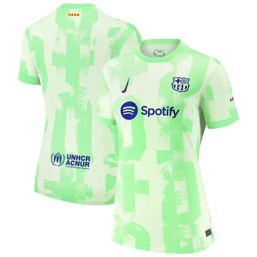 Camisa Barcelona III 2024/25 Verde Feminina - Torcedor