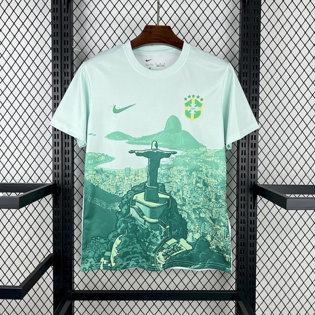 Camisa Brasil 2025/26 Branca e Verde - Torcedor