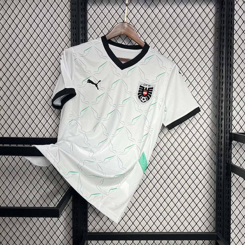 Camisa Áustria I 2024/25 Branca - Torcedor