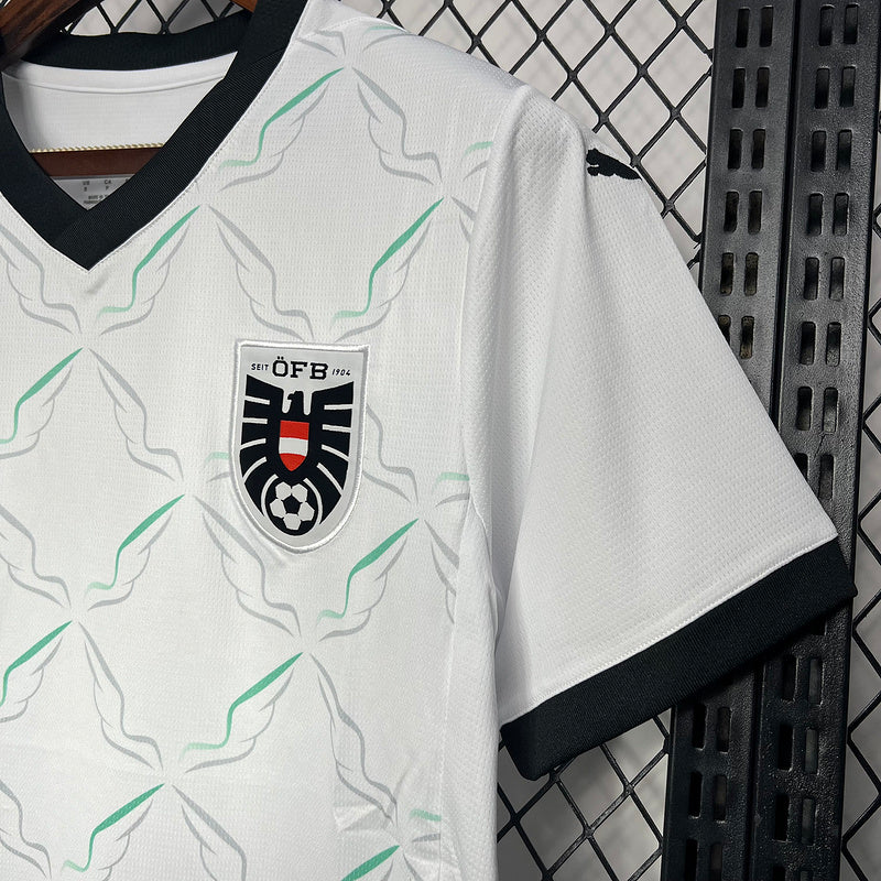 Camisa Áustria I 2024/25 Branca - Torcedor