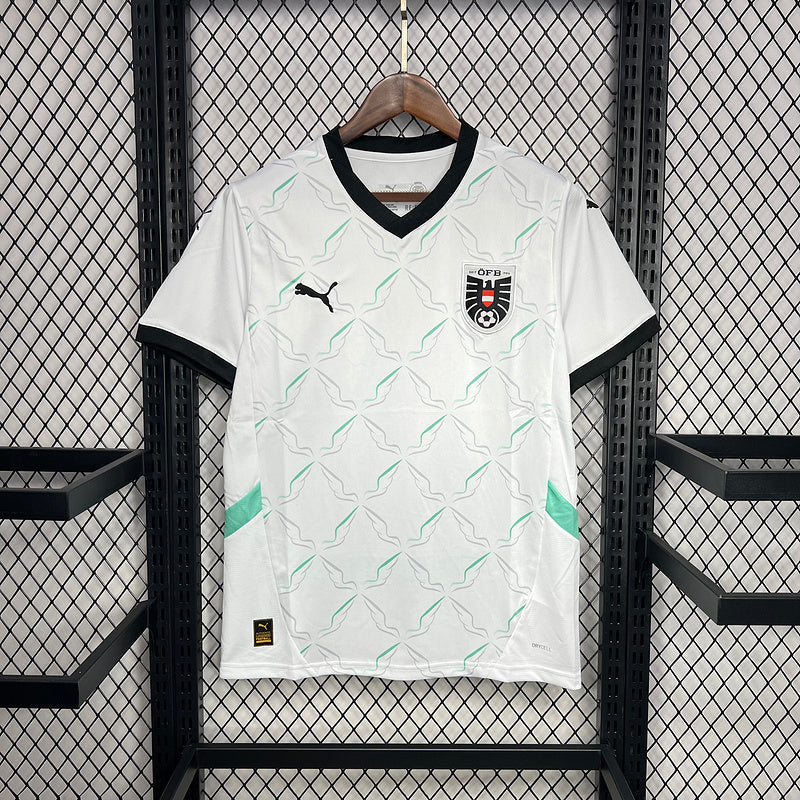 Camisa Áustria I 2024/25 Branca - Torcedor