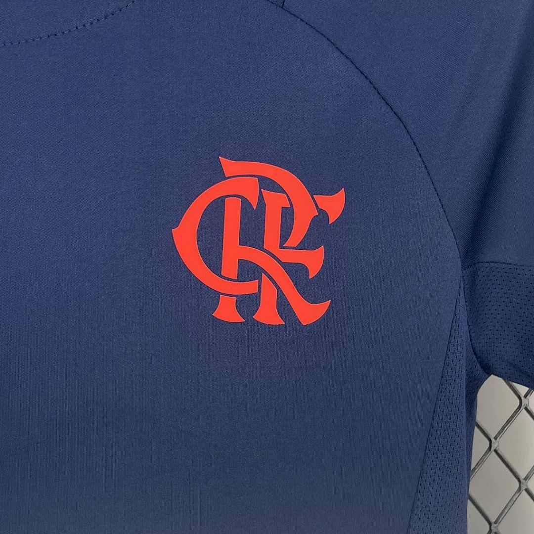 Camisa Flamengo Wear Treino 2025/26 Azul Escuro Feminina - Torcedor