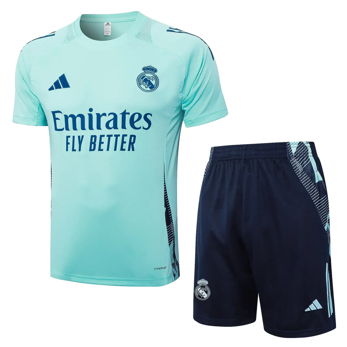 Conjunto Real Madrid Treino 24/25 - Azul Turquesa