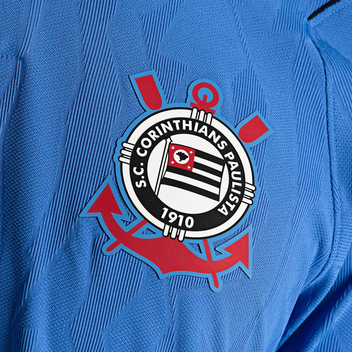 Camisa Corinthians III 2026/27 Azul Jogador - detalhes de acabamento 2
