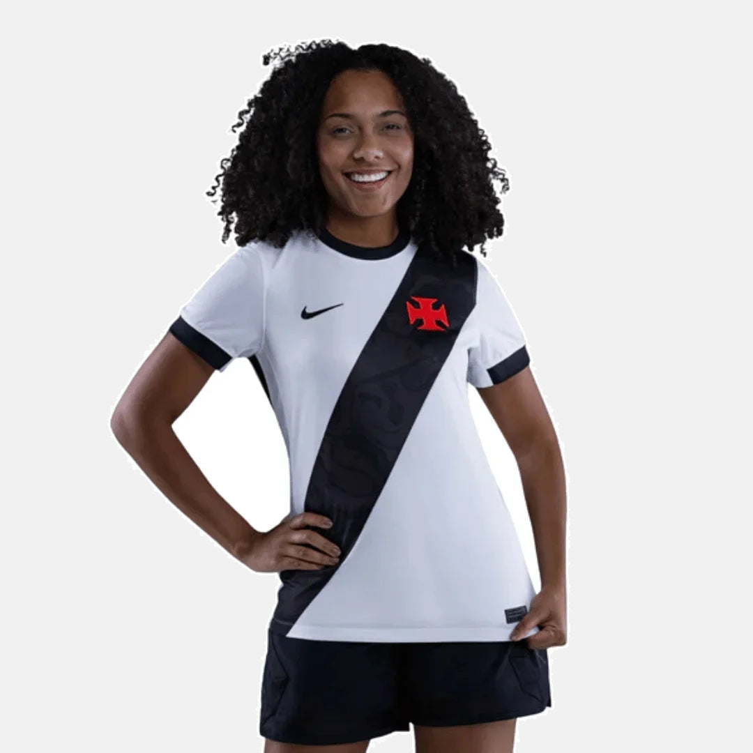Camisa Vasco II 2026/27 Branca Feminina Torcedor - detalhes de acabamento 5