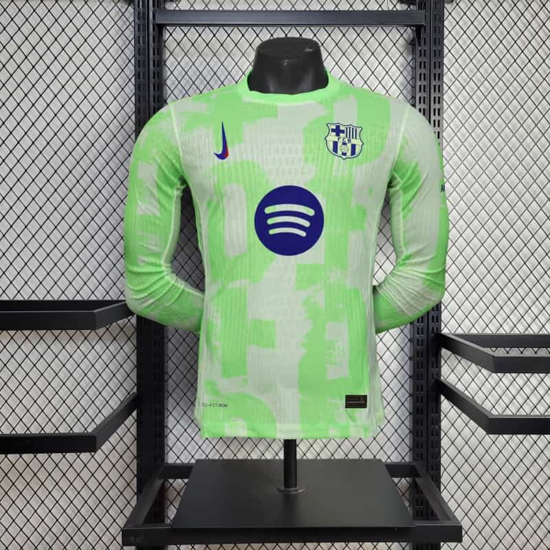 Camisa Barcelona 2 II 2025/26 Manga Longa - Jogador