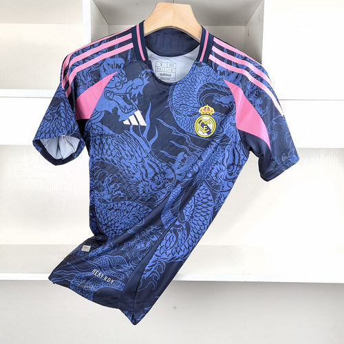 Camisa Real Madrid Soccer Size Dragão 2024/25 Azul - Jogador