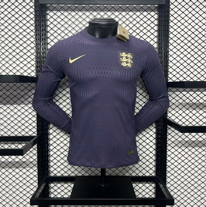 Camisa Inglaterra Eurocopa II 2024/25 Manga Longa - Jogador