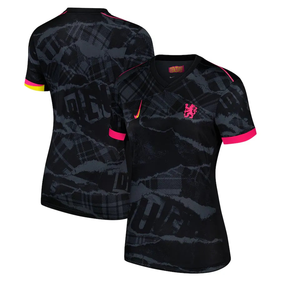 Camisa Chelsea III 2024/25 Preta Feminina - Torcedor
