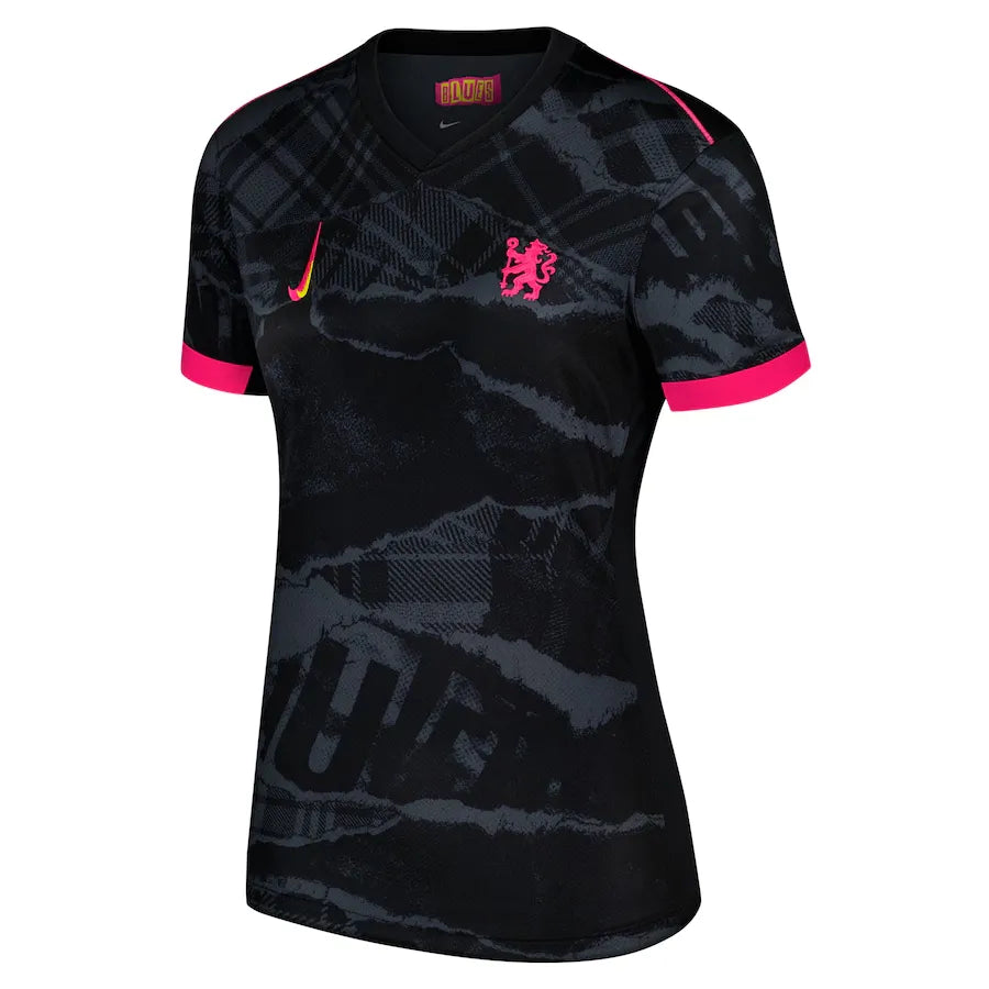 Camisa Chelsea III 2024/25 Preta Feminina - Torcedor