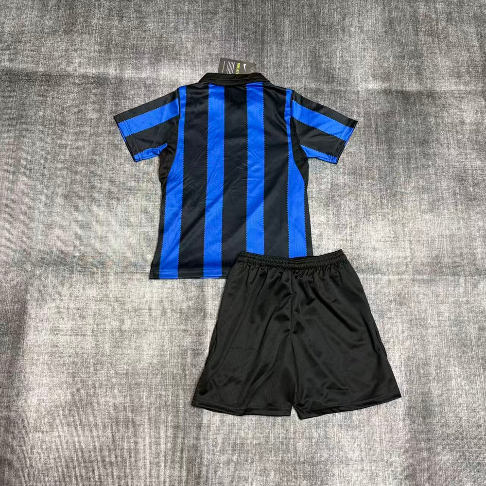 Kit Infantil Inter de Milão I 2026/27 Azul e Preto Camisa e Shorts - camisa e shorts, kit completo