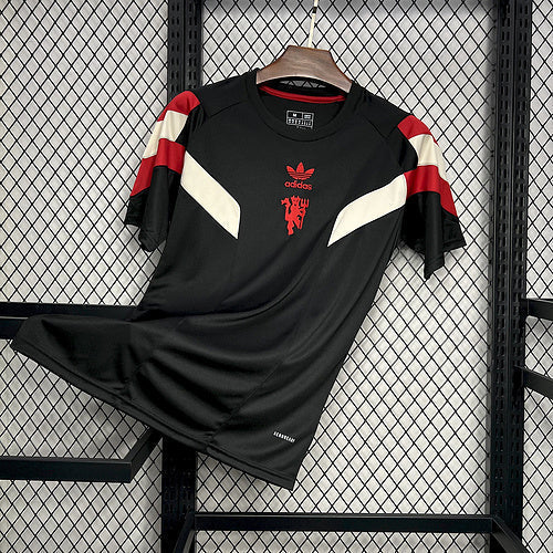 Camisa Manchester United Originals Tee 2024/25 Preta - Torcedor