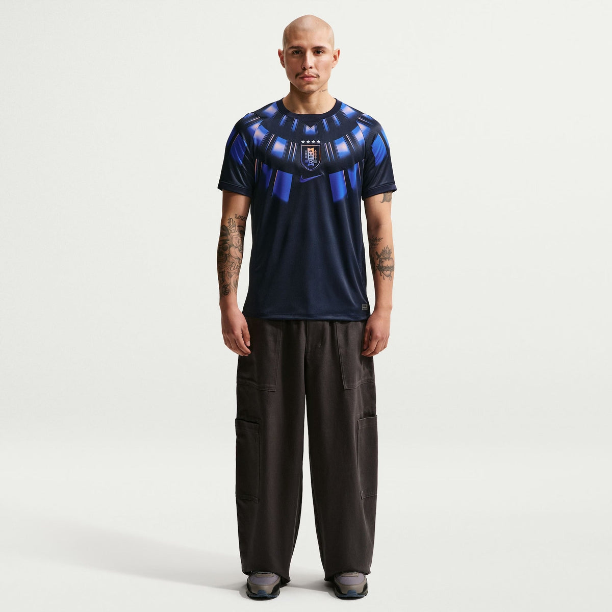 Camisa Uruguai II 2026/27 Azul-Marinho Torcedor - detalhes de acabamento 1