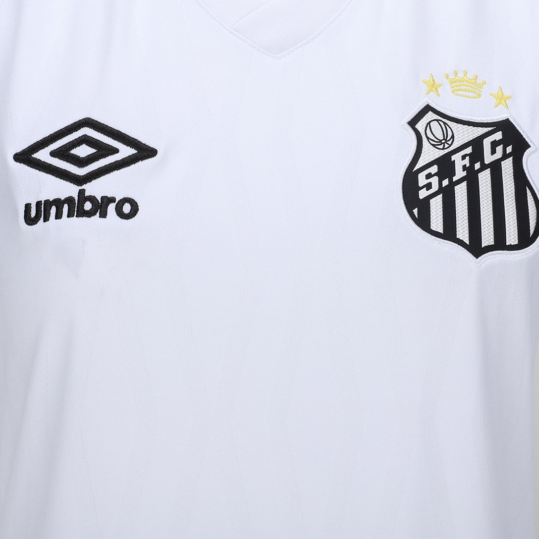 Camisa Santos I 2026/27 Branca Feminina Torcedor - detalhes de acabamento 5