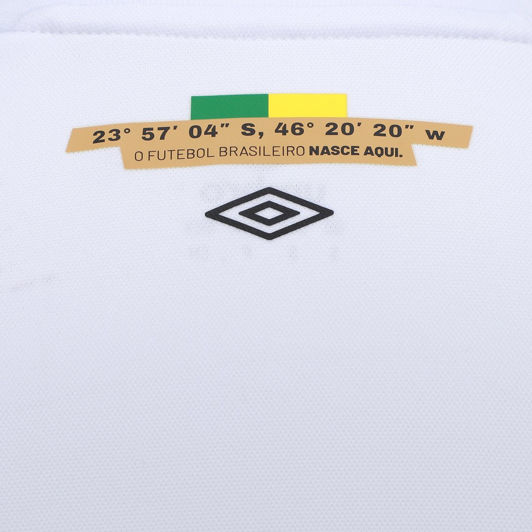 Camisa Santos I 2026/27 Branca Feminina Torcedor - detalhes de acabamento 3