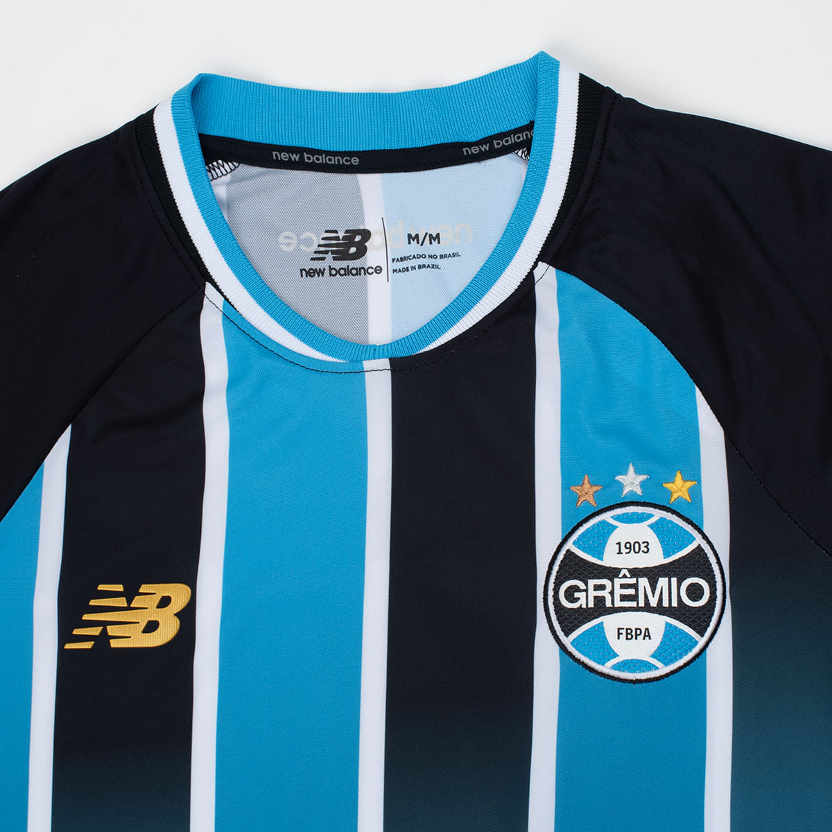 Camisa Grêmio I 2026/27 Tricolor Feminina Torcedor - detalhes de acabamento 3