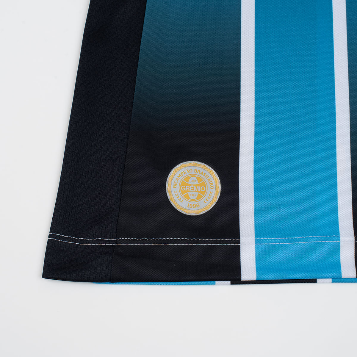 Camisa Grêmio I 2026/27 Tricolor Feminina Torcedor - detalhes de acabamento 5