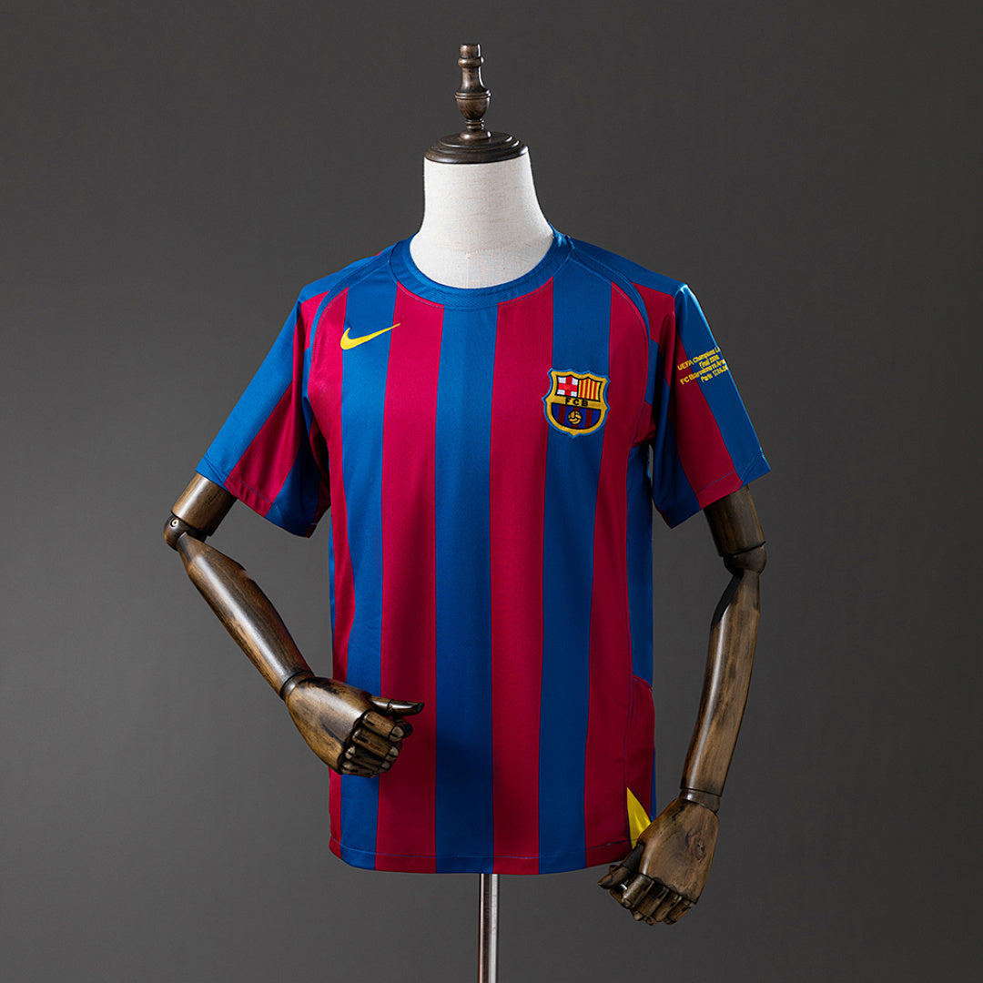 Camisa Retrô Barcelona I Edição Champions League 2005/06