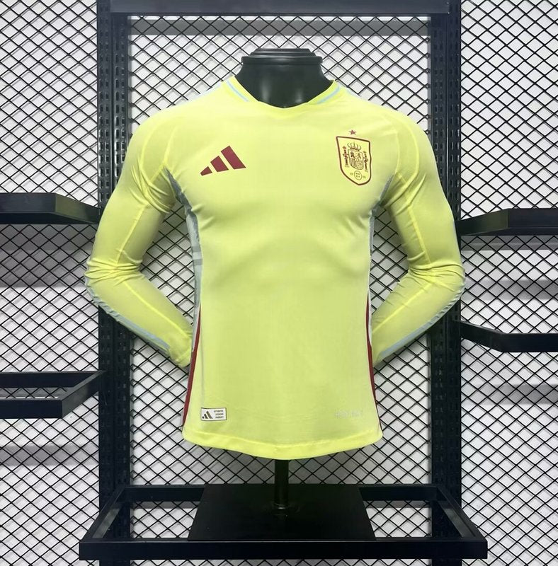 Camisa Espanha Eurocopa II 2024/25 Manga Longa - Jogador