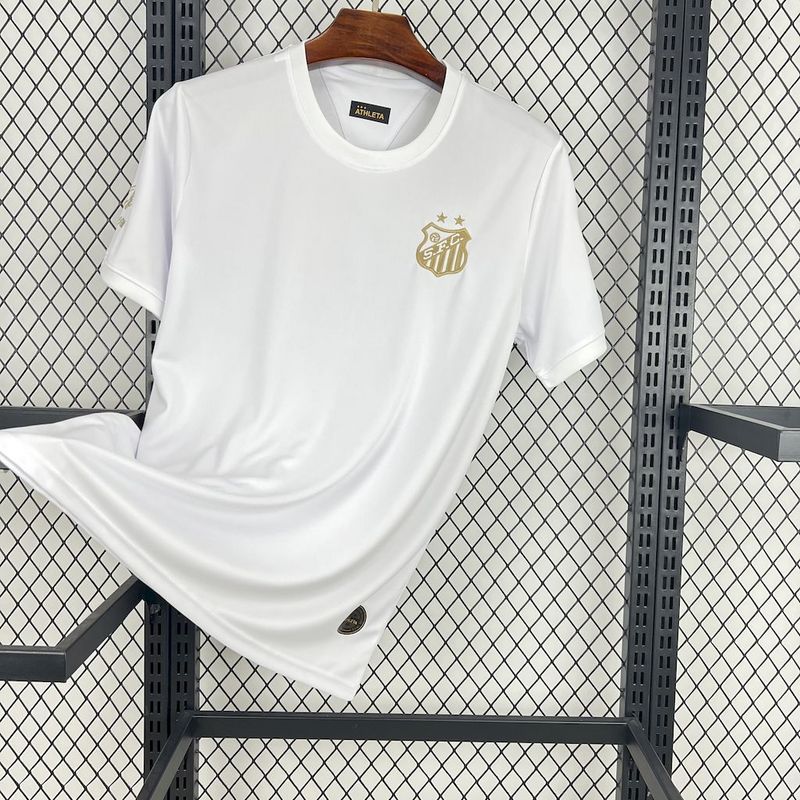 Camisa Santos Pele 1.000 GOLS 2025/26 Branca - Torcedor