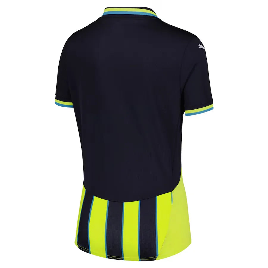 Camisa Manchester City II 2024/25 Azul e Amarela Feminina - Torcedor