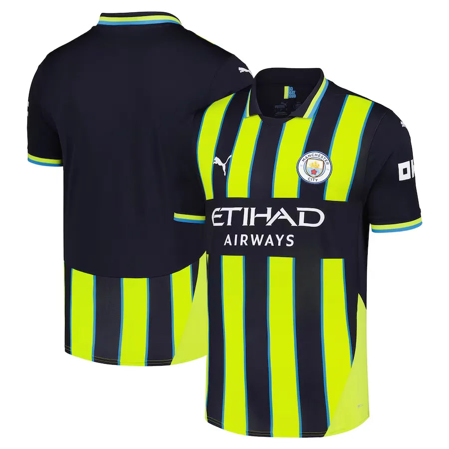 Camisa Manchester City II 2024/25 Azul e Amarela - Torcedor