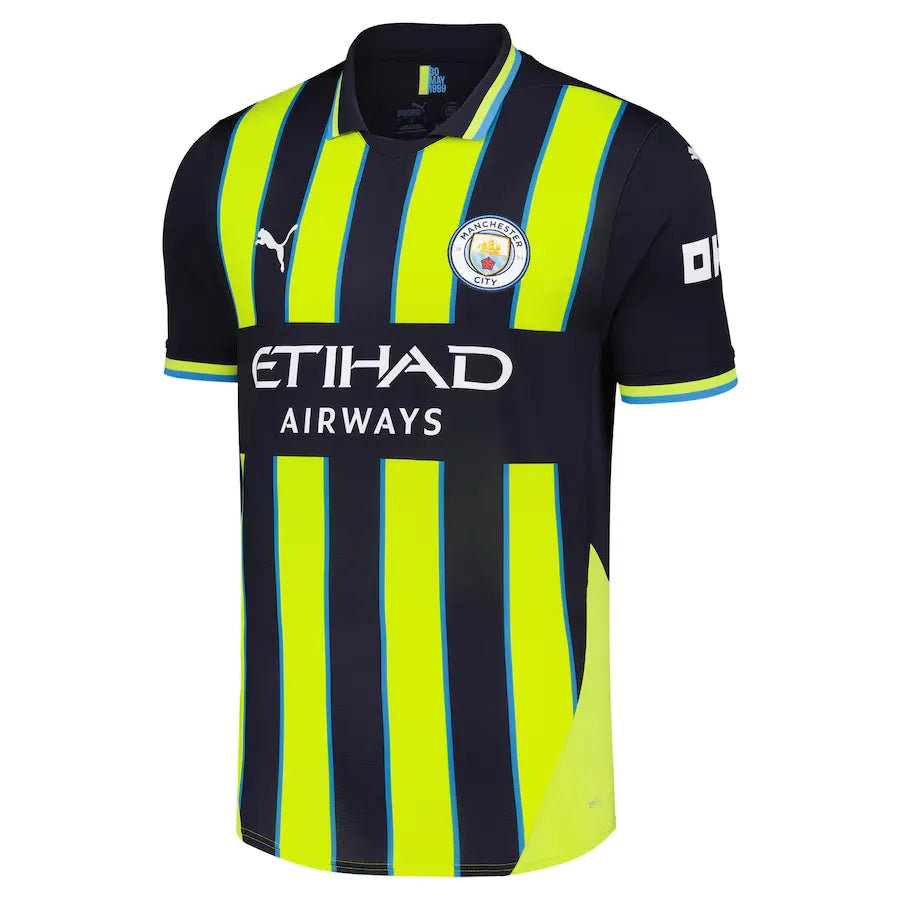 Camisa Manchester City II 2024/25 Azul e Amarela - Torcedor