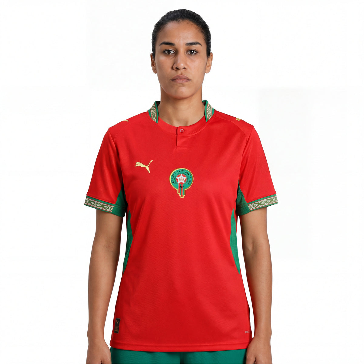 Camisa Marrocos Feminino Home Jogador World Cup 2026